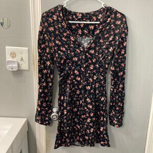 Zara Black Floral Dress